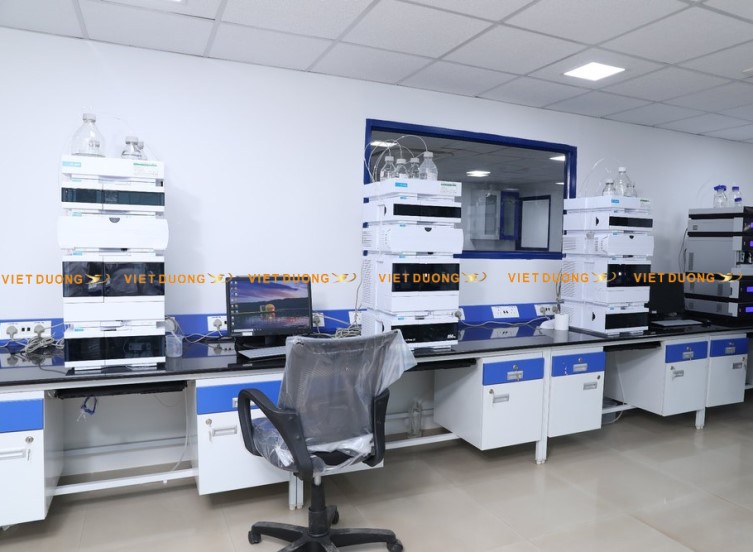 Bàn thí nghiệm đặt máy HPLC, bàn thí nghiệm đặt máy sắt ký, phòng thí nghiệm